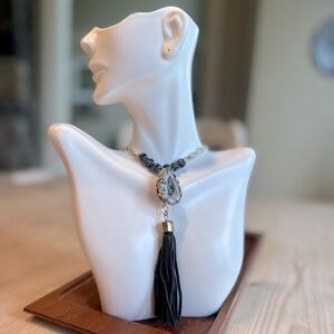 Free People Geode Fringe Festival Ready Vintage Necklace